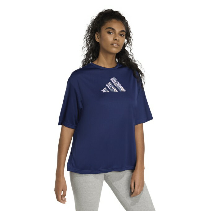 アディダス(adidas) Tシャツ 半袖 レディース ソフト サイド グラフィックTシャツ ...
