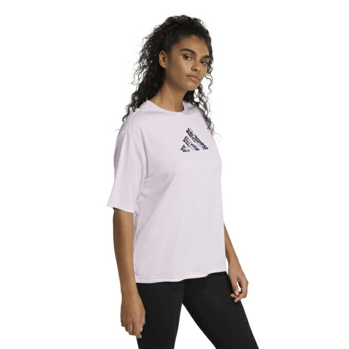 アディダス(adidas) Tシャツ 半袖 レディース ソフト サイド グラフィックTシャツ ...