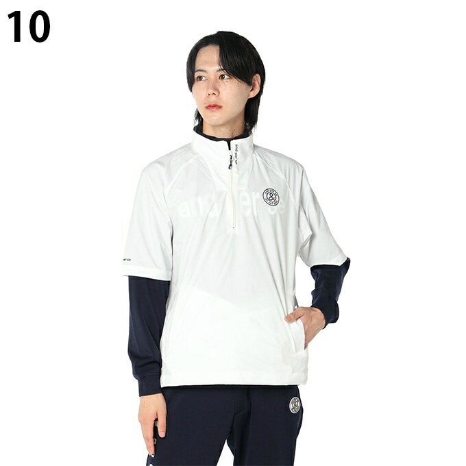 アンパスィ(and per se) ゴルフウェア ブルゾン メンズ マルチウェザーハーフスリーブSH AMF1505G1 【2025年秋冬モデル】