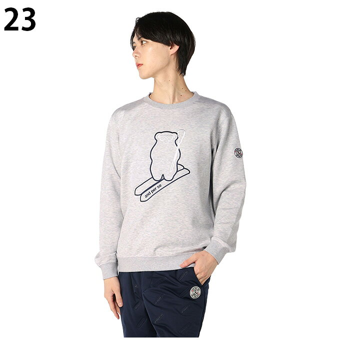 アンパスィ(and per se) ゴルフウェア スウェット メンズ マシュマロスウェットトレーナー AMF6215J3 【2025年秋冬モデル】