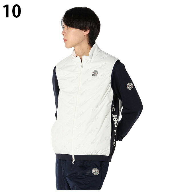 アンパスィ(and per se) ゴルフウェア ベスト メンズ エアジャスター中わたVS AMF1015G3 【2025年秋冬モデル】