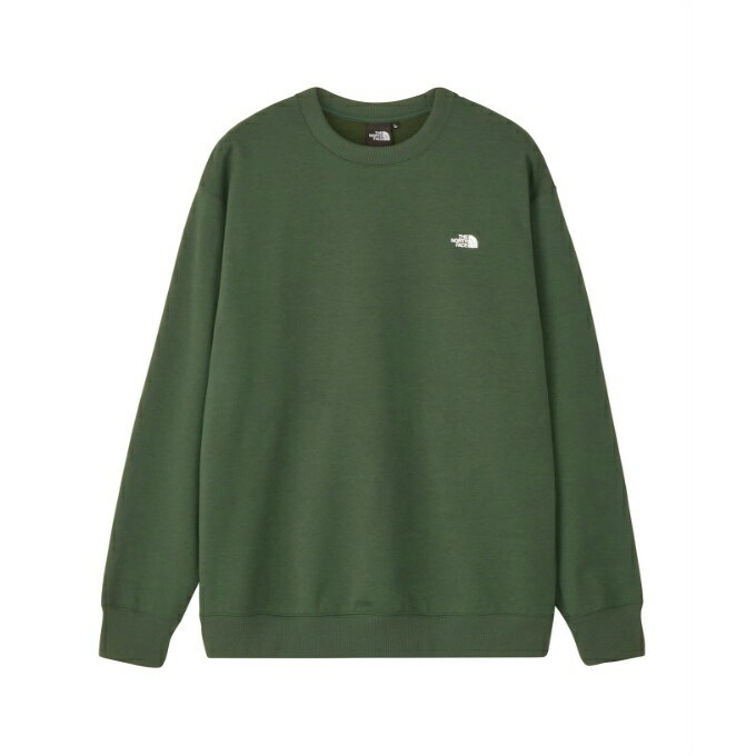 楽天ヒマラヤ楽天市場店【全品対象最大10％OFFクーポン 2025/11/30 0:00〜12/11 1:59】ザ・ノース・フェイス THE NORTH FACE スウェット トレーナー メンズ レディース スモールロゴヘザースウェットクルー 緑 みどり グリーン ノースフェイス NT62532-AL 【国内正規品】