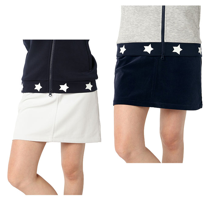 【全品対象最大10％OFFクーポン 2025/11/30 0:00～12/11 1:59】アンパスィ(and per se) ゴルフウェア スカート レディース ウインドシャッターコーデュロイSK AFF4025E5 【2025年秋冬モデル】