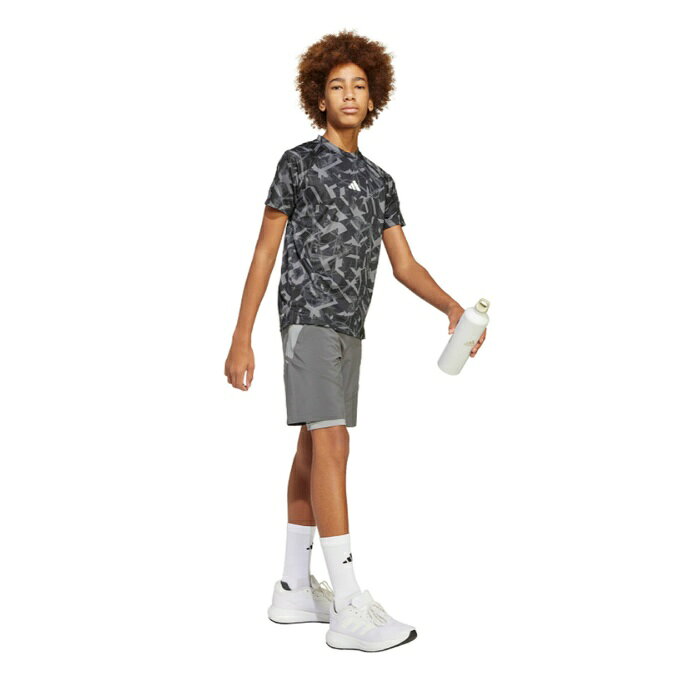 アディダス(adidas) Tシャツ 半袖 ジュニア キッズ スポーツ アイコン フラクタル...