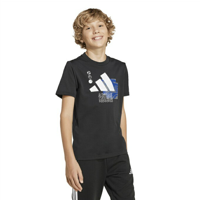 アディダス(adidas) Tシャツ 半袖 ジュニア カモ トレーニング グラフィック半袖Tシャツ キッズ JI9093..
