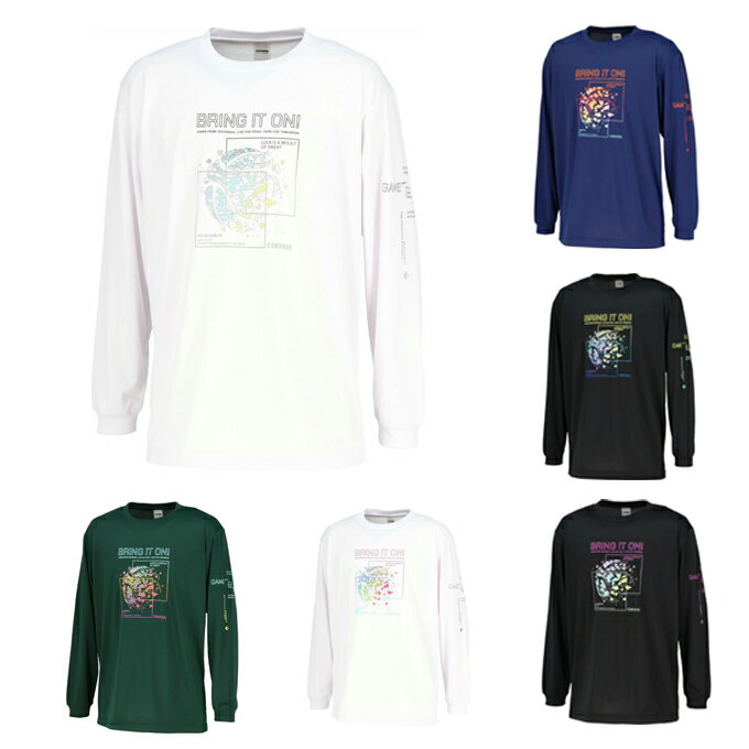 コンバース CONVERSE バスケットボール 長袖シャツ メンズ レディース プリントロングスリーブシャツ CB252367L