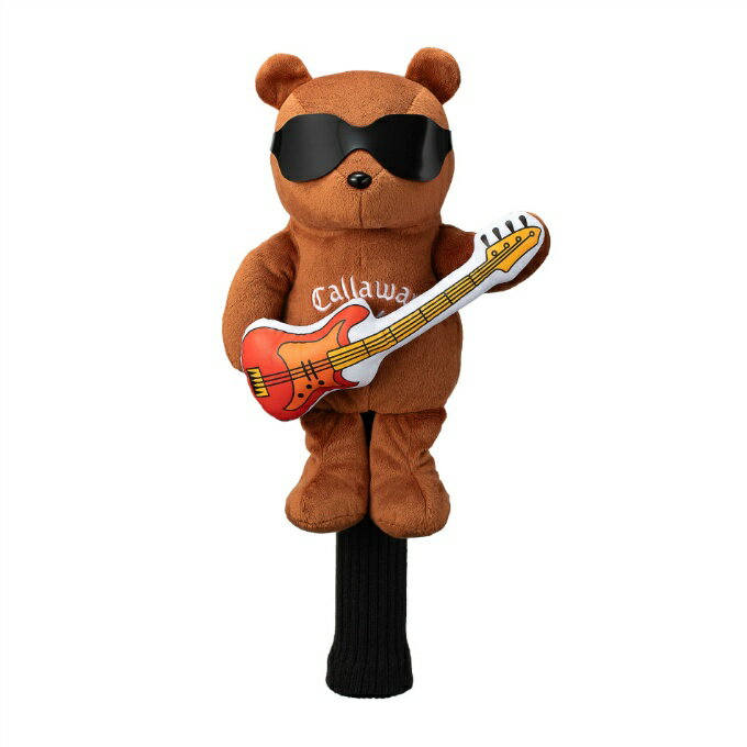 キャロウェイベアのヘッドカバー。 アパレルのデザインに連動したロックテイストデザイン。 ■カラー：BR ■サイズ：460cc対応 ※一部モデルには対応しません。 ■素材：ポリエステル、アクリル、PVC ■原産国：中国 検索ワード：ゴルフ ウッド用