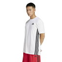 アディダス(adidas) Tシャツ 半袖 メンズ トレイン エッセンシャルズ トレーニング Feelready スリーストライプス 半袖Tシャツ KVZ50-...