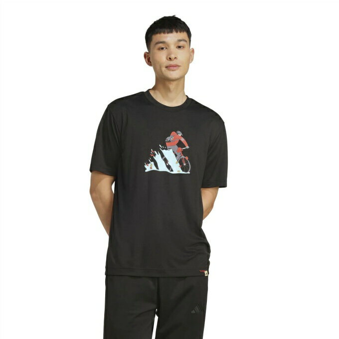 アディダス(adidas) Tシャツ 半袖 メンズ クライマクール ドゥードル ハント バイク グラフィック Tシ..