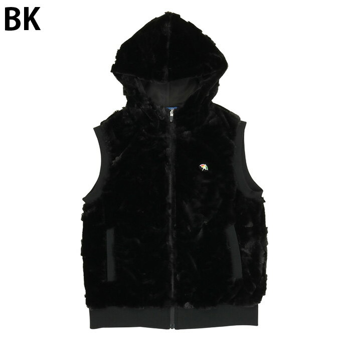 アーノルドパーマー ゴルフウェア ベスト レディース ジャガードエコファーベスト ファーベスト フード AP220403E02 【2025年秋冬モデル】