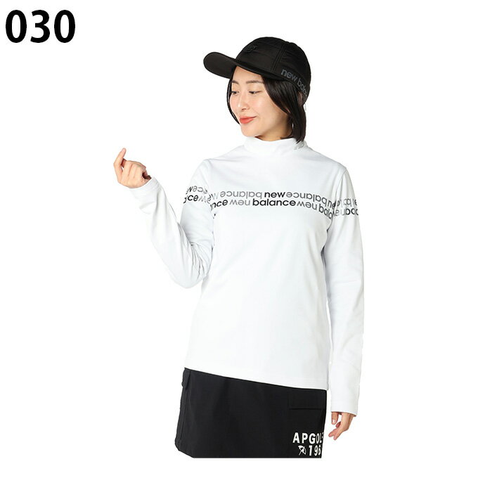 ニューバランス(new balance) ゴルフウェア 長袖シャツ レディース 裏フリースロゴラインMN長袖SH 012-5267506 【2025年秋冬モデル】
