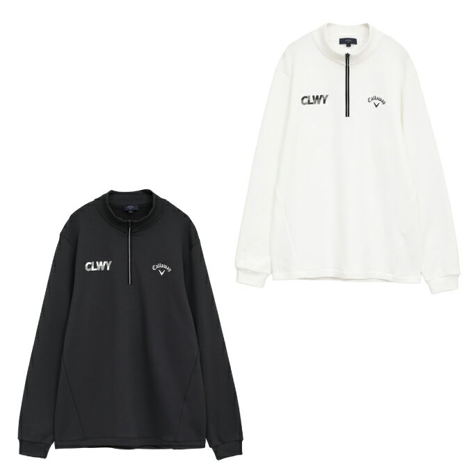 【全品対象最大3万ポイント還元＆10％OFF！ 3/4 20:00〜3/11 1:59】キャロウェイ(Callaway) ゴルフウェア 長袖シャツ メンズ 裏起毛ハーフジップモックネックシャツ C25233113 【国内正規品】【2025年秋冬モデル】