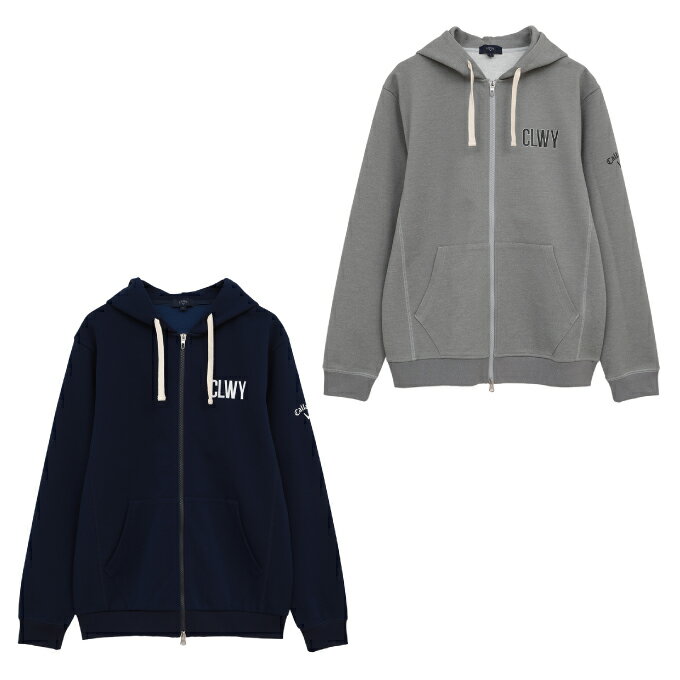 キャロウェイ(Callaway) ゴルフウェア スウェット メンズ カノコダブルニットフルジップパーカー C25217102 【国内正規品】【2025年秋冬モデル】