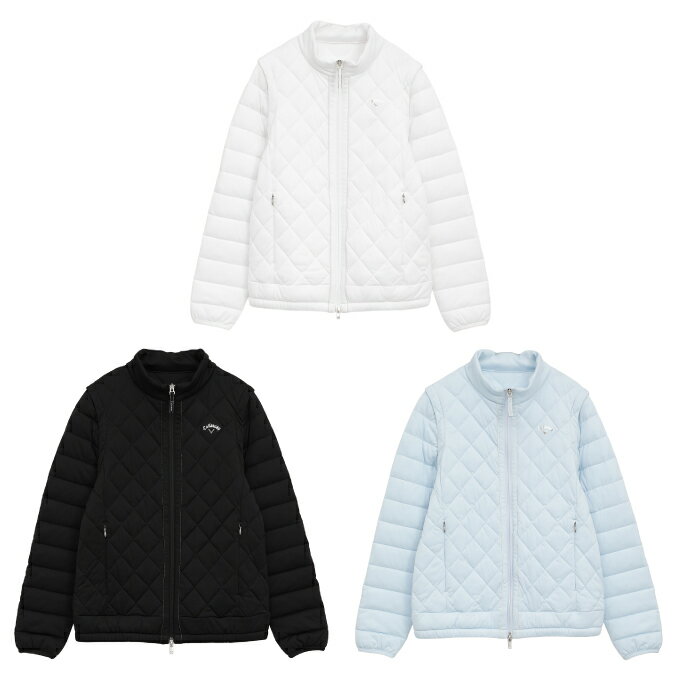 キャロウェイ(Callaway) ゴルフウェア ブルゾン レディース スターストレッチ袖取り外し中綿ブルゾン C..