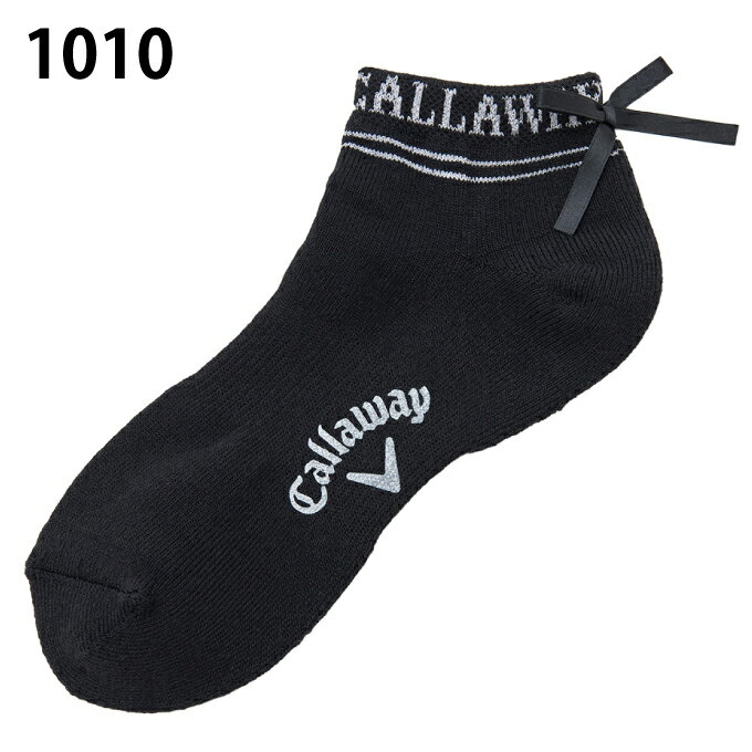 キャロウェイ(Callaway) ゴルフ ソックス レディース リボンアンクルソックス C25293203 【国内正規品】【2025年秋冬モデル】