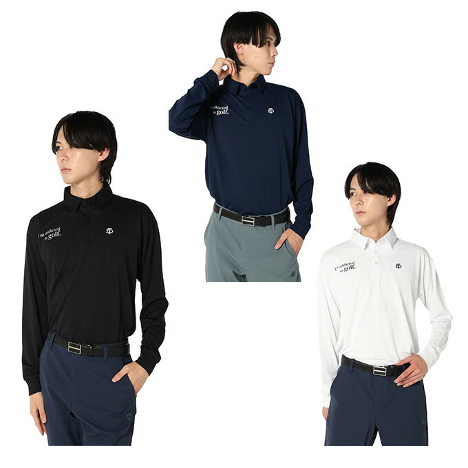 【新品未使用】HYDROGEN　GOLF ハイドロゲン　長袖シャツ　メンズ ハイドロゲン メンズ ポロシャツ HYDROGEN ブランド トップス シャツ