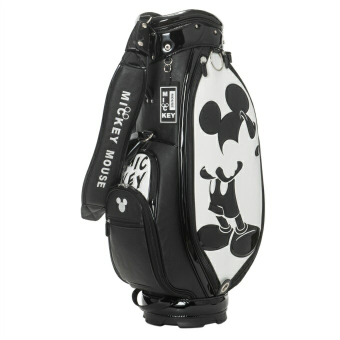 ディズニー(Disney) キャディバッグ メンズ レディース モノクロームミッキー MONOCHROME MICKEY GOLF CADDIE BAG XYMG5FC1 【2025年モデル】