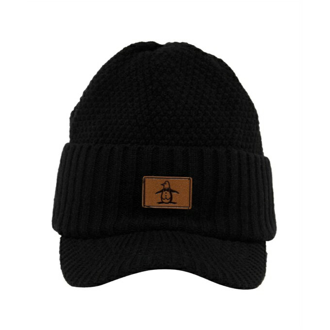 マンシング(Munsingwear) ゴルフ ニット帽 メンズ ウール混 つば付きニットキャップ MG5FCP40U 【2025年秋冬モデル】