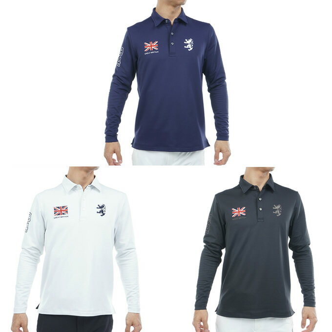 アドミラル(Admiral) ゴルフウェア ポロシャツ 長袖 メンズ 速ポカ フラッグシャツ ADMA590 【2025年秋..