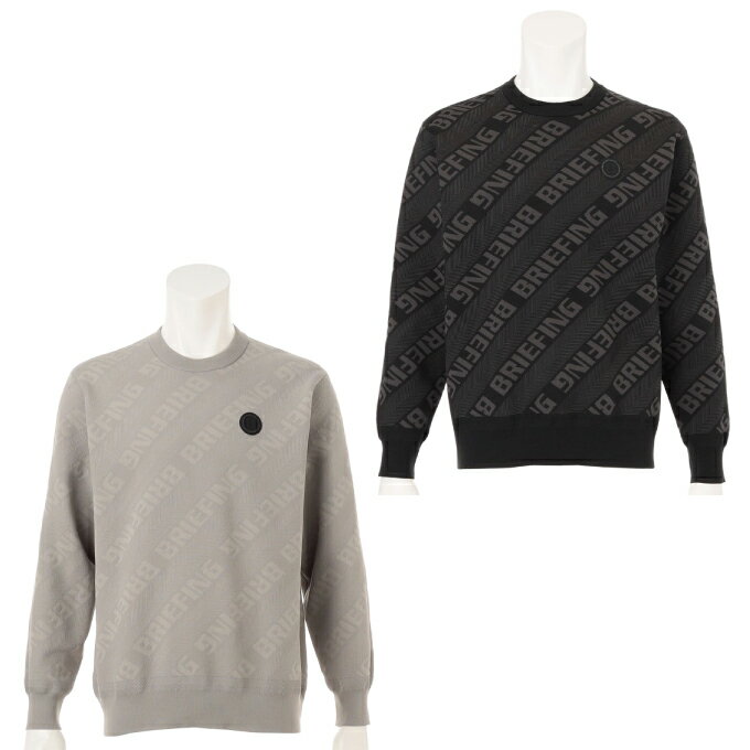 ブリーフィング(BRIEFING) ゴルフウェア セーター メンズ CE MEN’S WR BIAS LOGO CREWNECK KNIT BRG253..