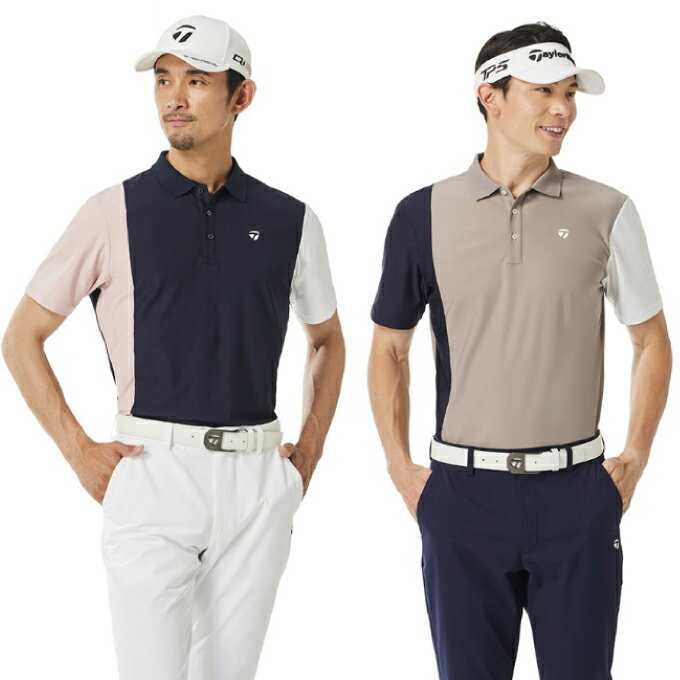 テーラーメイド(TaylorMade) ゴルフウェア ポロシャツ 半袖 メンズ カラーブロック S/S ポロ UN965 【国内正規品】【2025年秋冬モデル】