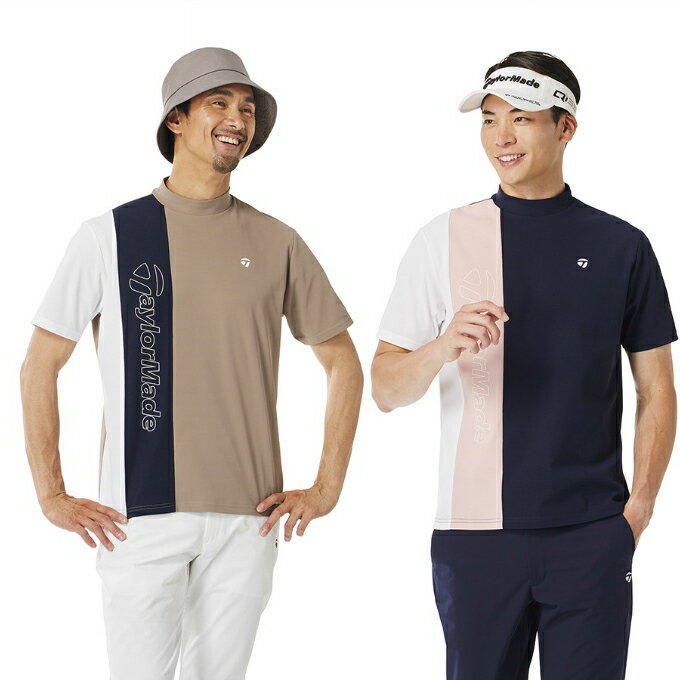テーラーメイド(TaylorMade) ゴルフウェア 半袖シャツ メンズ カラーブロック S/S モック UN968 【国内正規品】【2025年秋冬モデル】