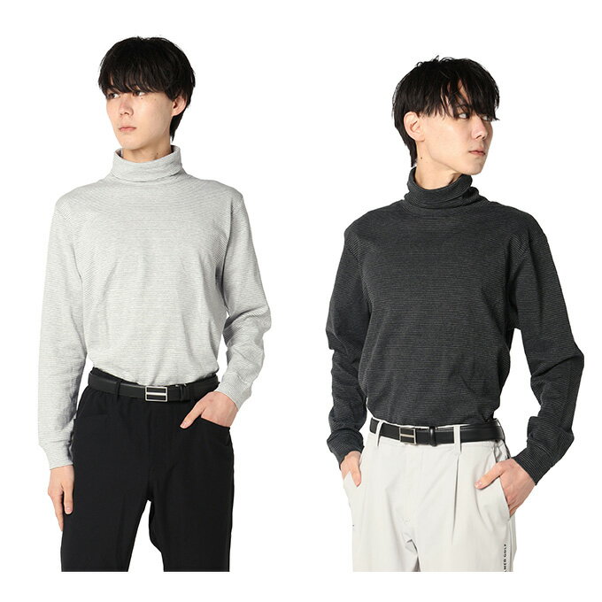 【全品対象最大3万ポイント還元＆10％OFF！ 3/4 20:00〜3/11 1:59】ゴルフウェア 長袖シャツ メンズ オーガニックコットンBDタートルSH 5432-9605 【2025年秋冬モデル】