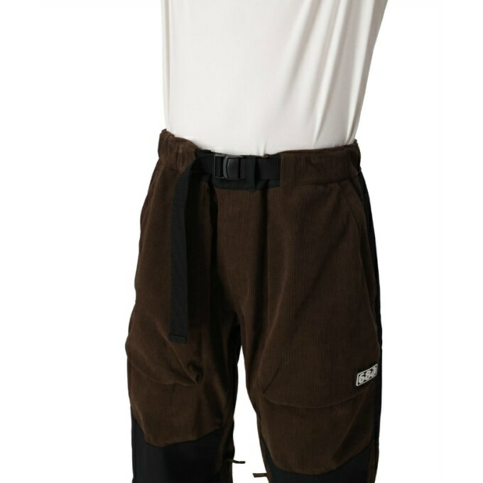 シックスエイトシックス(686) スノーボードウェア パンツ メンズ GHOST 2.5L PANT M3WN223-COFFEE CORDUROY 【国内正規品】【25-26 2026モデル】
