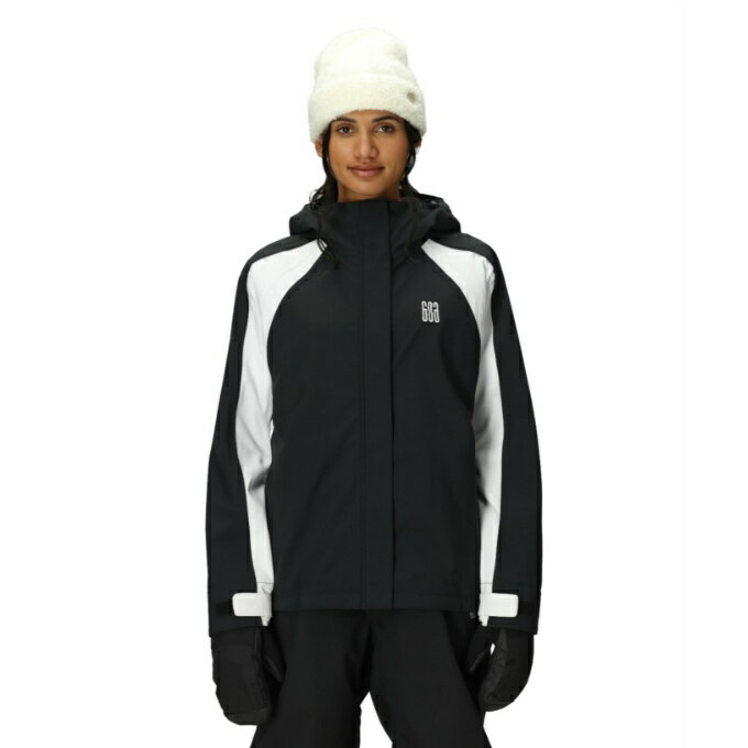 シックスエイトシックス(686) スノーボードウェア ジャケット レディース HOLOGRAM SHELL JACKET M5WN331-BLACK 【国内正規品】【25-26 2026モデル】