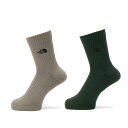 ザ・ノース・フェイス(THE NORTH FACE) ソックス メンズ レディース TNF Logo 2P Crew TNF ロゴ 2P クルー NN82310...