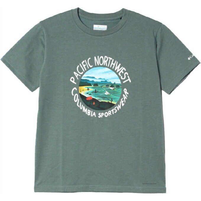 コロンビア(Columbia) Tシャツ 半袖 ジュニア ユースレイクトゥアベニューグラフィックショートスリー..