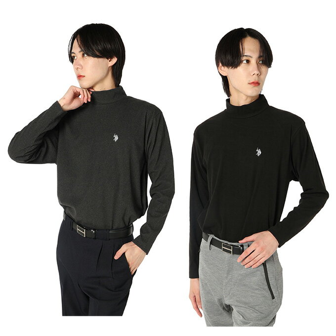 Shirts - ユーエスポロアッスン(U.S. POLO ASSN.) ゴルフウェア 長袖シャツ メンズ スムース起毛モックネック長袖SH PLM53206