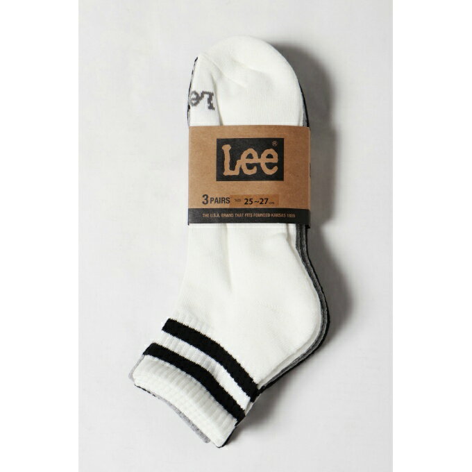 リー(Lee) ゴルフ ソックス メンズ 3Pパイルショートソックス 2760-379 【2025年秋冬モデル】