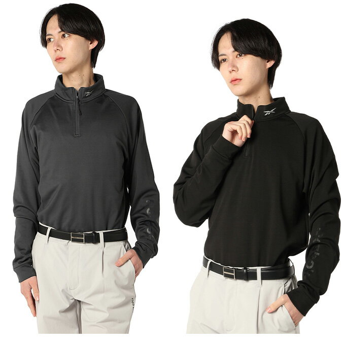 ■カラー：N9BK、N7CH(チャコール) ■サイズ：M、L、LL ■素材：ポリエステル93%、ポリウレタン7% ■原産国：中国 ■機能：ストレッチ ■着用サイズ：LL(身長/180cm) 検索ワード：長そで