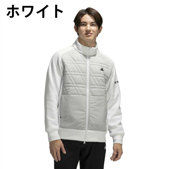 アディダス(adidas) ゴルフウェア ブルゾン メンズ ファブリックミックスジャケッ...