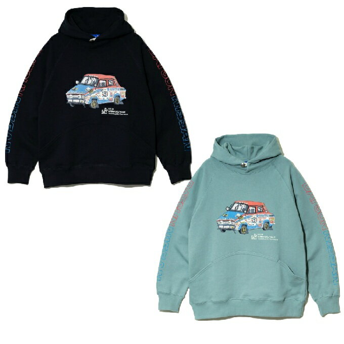 ゴースローキャラバン(Go Slow Caravan) スウェットパーカー メンズ NISSAN×go slow caravan 空紡糸裏毛 VIOLET コンチョプルパーカー 352651