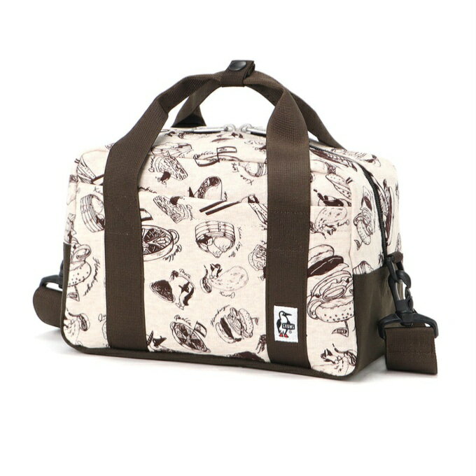 【全品対象最大10％OFF！11/20 20:00～11/27 1:59】チャムス(CHUMS) カメラバッグ カメラボストンスウェットナイロン CH60-3603-FOOD JOURNEY