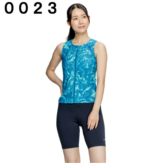 ナイキ(NIKE) フィットネス水着 セパレート レディース フルジップセパレーツ ブラシプリント 2993157 himaraya-10642126 ヒマラヤ楽天市場店 サンプル画像2