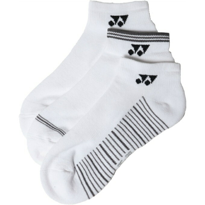 Socks - ヨネックス(YONEX) ソックス 3足組 メンズ スニーカーインソックス 3足セット 19265Y