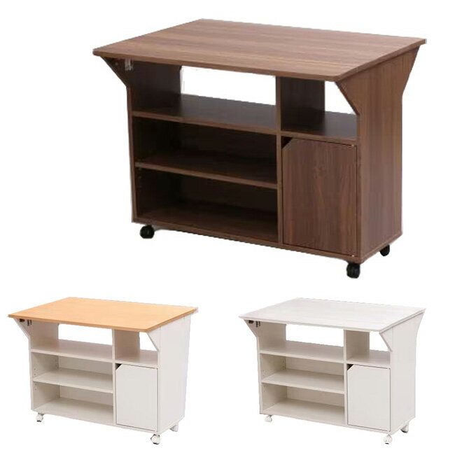 【1/15〜発送】アイリスオーヤマ(IRIS OHYAMA) 収納 扉付きキッチンワゴン TKW-90 【メーカー直送】【..