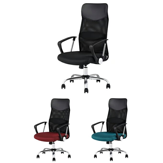 アイリスオーヤマ IRIS OHYAMA イス メッシュバックチェアハイバック OFC-MBHR 【メーカー直送】 【ご自宅配送限定】‥
