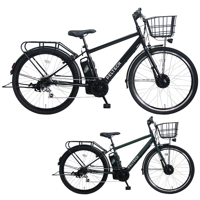 ペルテック(PELTECH) 電動自転車 電動アシストクロスeバイク 27.5インチ 外装6段 フル装備 TDA-207Zplus＋ TDA-207ZP-12AH 【メーカー直送】【ご自宅配送限定】‥