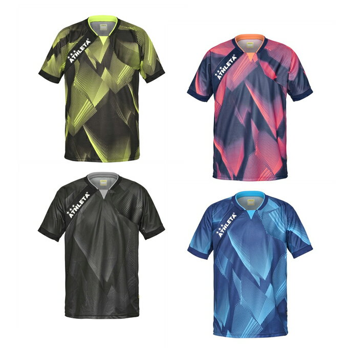 樂天商城 - アスレタ ATHLETA サッカーウェア プラクティスシャツ 半袖 ジュニア グラフィックプラクティスシャツ 02438J
