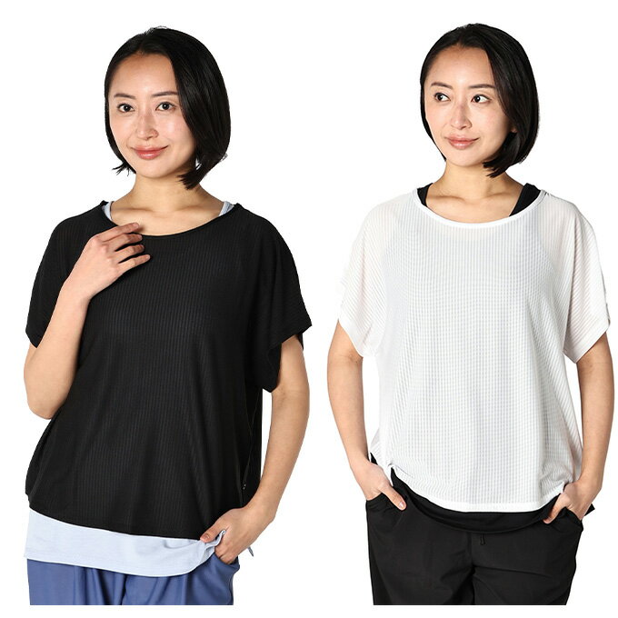 Tops - アンドライフ(&life) Tシャツ 半袖 レディース F DRY 2IN1 半袖機能T AL450101F055