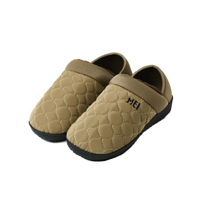 メイ MEI スリッポン レディース モックシューズ MEI-SHL-253101 GE 防寒 外履き 冬 サンダル おしゃれ キルティング グレージュ...