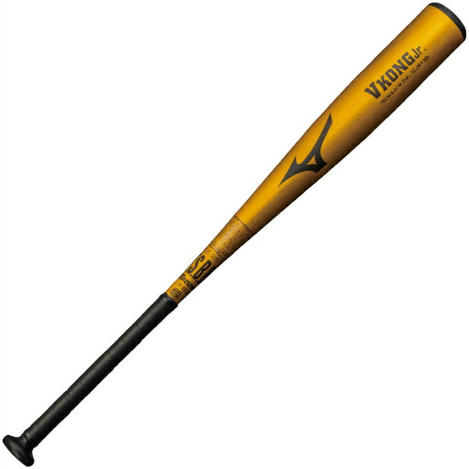 先端キャップ式、本体縦研磨・つや消し。 ■カラー：50(ゴールド) ■サイズ：78cm ■質量：平均540g ■素材：超々ジュラルミン（MZ745） ■バランス：トップバランス（ロングヒッター向き） ■原産国：日本製 検索ワード：カーボン ジュニアバット 軟式バット 野球バット バット