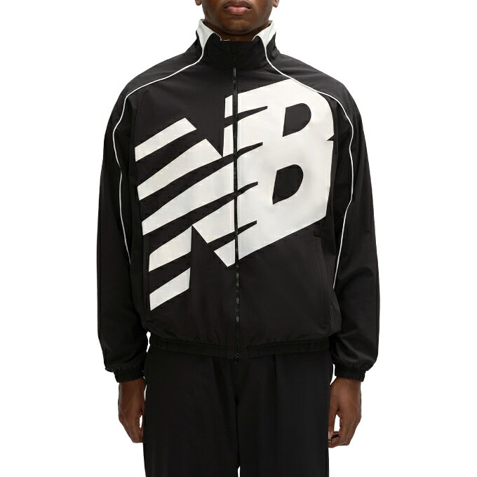ニューバランス(new balance) ウインドブレーカー ジャケット メンズ プリントウーブンジャケット オーバーサイズ MJ61X398BK