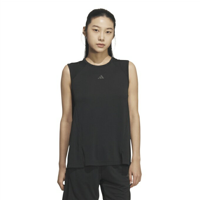アディダス(adidas) ノースリーブシャツ レディース トレーニング エッセンシャルズ プラス ルーズフィット クールセンサー ロング レギュラー ノースリーブTシャツ KE9115 DG805