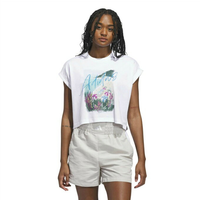 【条件達成で最大10万ポイント獲得のチャンス！4/20〜4/30】アディダス(adidas) Tシャツ 半袖 レディース SCENERY グラフィック KB2462 RU037(4.0)