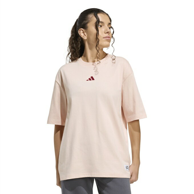 アディダス(adidas) Tシャツ 半袖 レディース MINI EMBROIDERY OVERSIZED GRAPHIC T-SHIRT KG5449 YY627